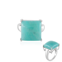 Amazonite Silver Ring