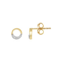 I2 (I) Diamond Silver Earrings