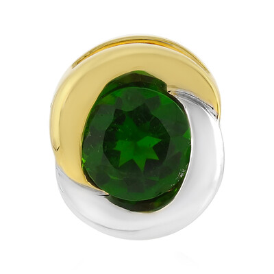 Russian Diopside Silver Pendant (MONOSONO COLLECTION)