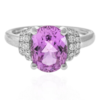 Brazilian Kunzite Platinium Ring