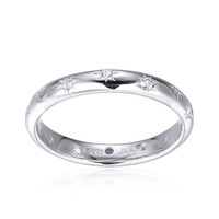 White Topaz Silver Ring