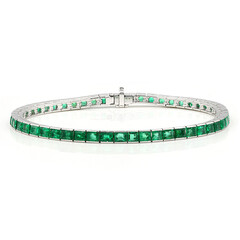 18K AAA Zambian Emerald Gold Bracelet (Estée Collection)