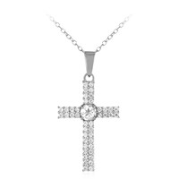 White Topaz Silver Necklace