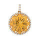 14K AAA Citrine Gold Pendant (de Melo)