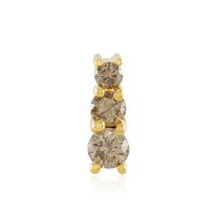 I3 Champagne Diamond Silver Pendant