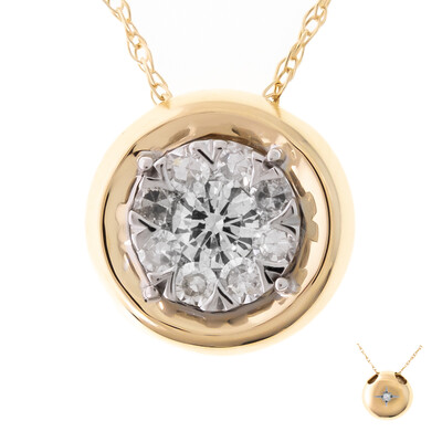 9K I1 (I) Diamond Gold Necklace