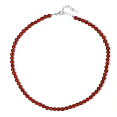 Red Onyx Silver Necklace