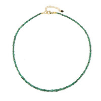 Zambian Emerald Silver Necklace