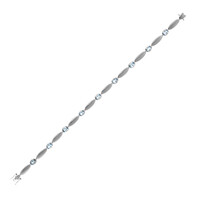 Santa Maria Aquamarine Platinum Bracelet (CUSTODANA)