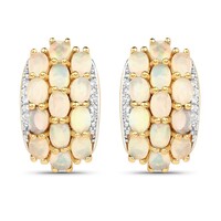 Welo Opal Silver Earrings
