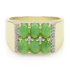 Imperial Chrysoprase Silver Ring