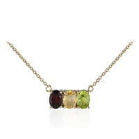 Garnet Silver Necklace