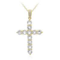 White Topaz Silver Necklace