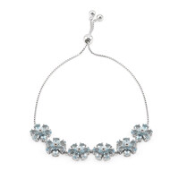 Sky Blue Topaz Silver Bracelet