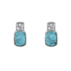 Turquoise Silver Earrings