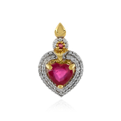 Madagascar Ruby Silver Pendant