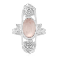 Rose Quartz Silver Ring