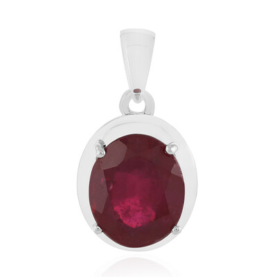 Madagascar Ruby Silver Pendant