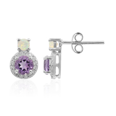 Amethyst Silver Earrings
