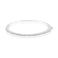 Zircon Silver Bangle