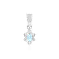 Sky Blue Topaz Silver Pendant