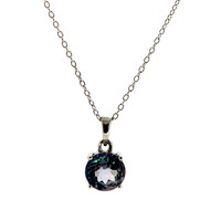 Neptune Topaz Silver Necklace