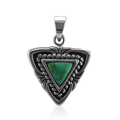 Kingman Green Mojave Turquoise Silver Pendant (Art of Nature)