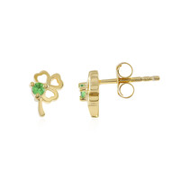 Tsavorite Silver Earrings