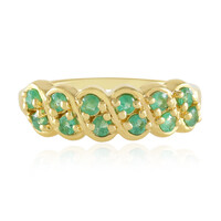 Zambian Emerald Silver Ring