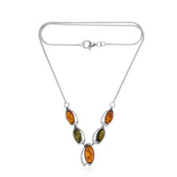 Baltic Amber Silver Necklace