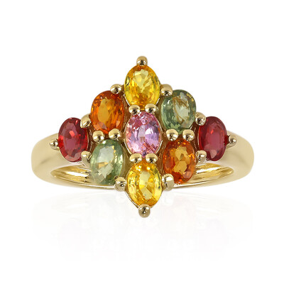 Fancy Sapphire Silver Ring