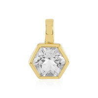 White Topaz Silver Pendant