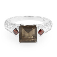 Smoky Quartz Silver Ring