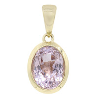 9K Kunzite Gold Pendant