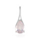 Rose Quartz Silver Pendant