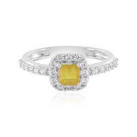 Madagascar Yellow Sapphire Silver Ring