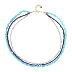 Pink Opal Silver Necklace
