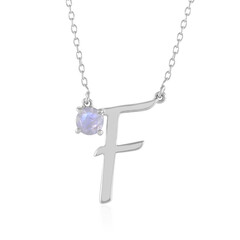 Rainbow Moonstone Silver Necklace
