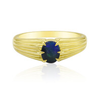 9K Lightning Ridge Black Opal Gold Ring (Mark Tremonti)