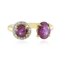 Star Ruby Silver Ring