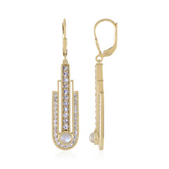 Rainbow Moonstone Silver Earrings (KM by Juwelo)