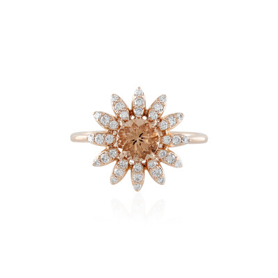 14K Peach Tourmaline Gold Ring (AMAYANI)