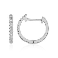 White Topaz Silver Earrings