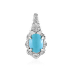 Sleeping Beauty Turquoise Silver Pendant