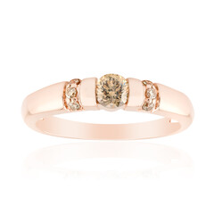 9K VS1 Argyle Rose De France Diamond Gold Ring