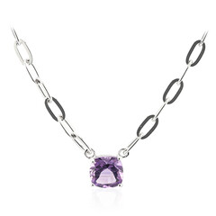 Amethyst Silver Necklace