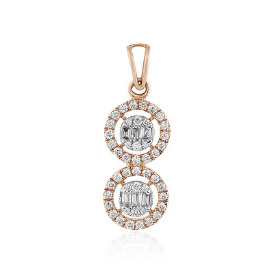 18K SI1 (H) Diamond Gold Pendant