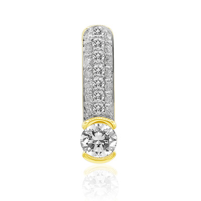 18K IF (D) Diamond Gold Pendant (Annette)
