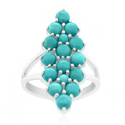 Campitos Turquoise Silver Ring (Anne Bever)