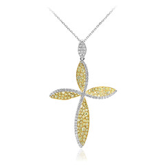 14K SI2 Yellow Diamond Gold Necklace (CIRARI)